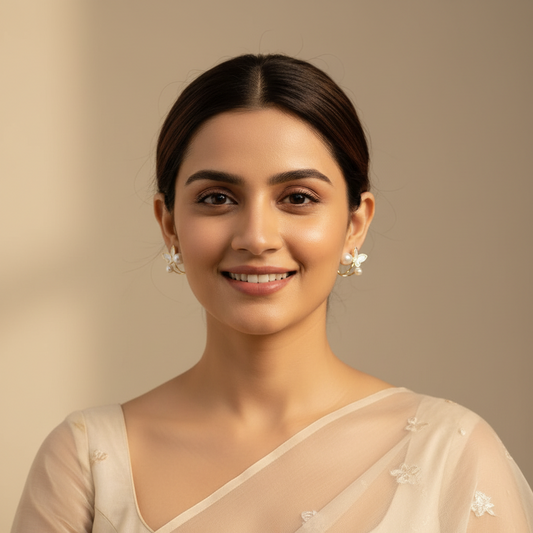 Butterfly Pearl Earrings