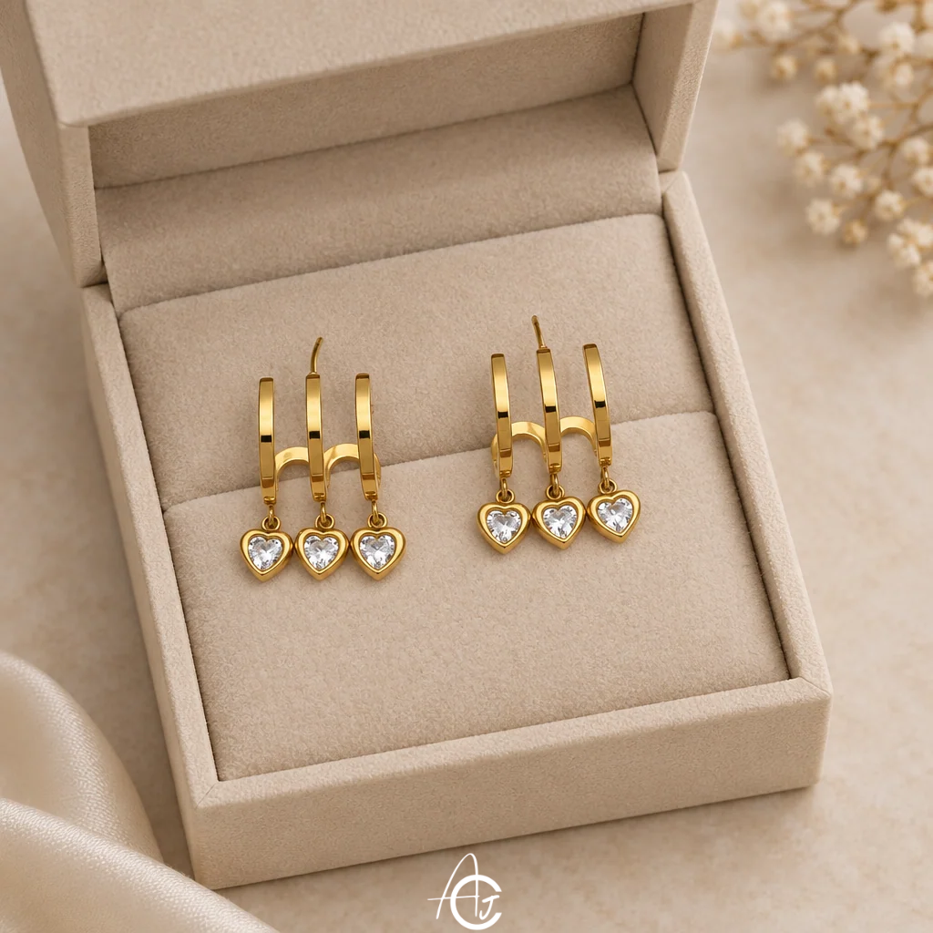 Claw And Drop Earrings