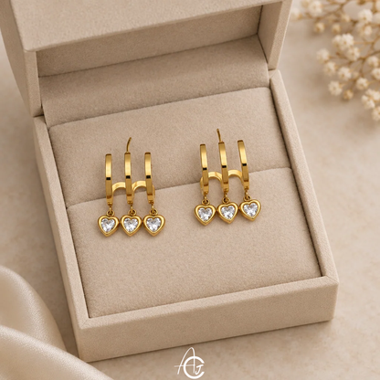 Claw And Drop Earrings