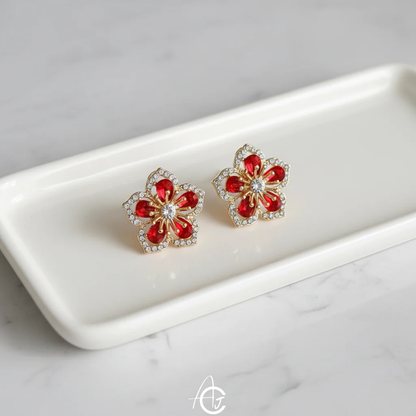 Flower Bling Earrings