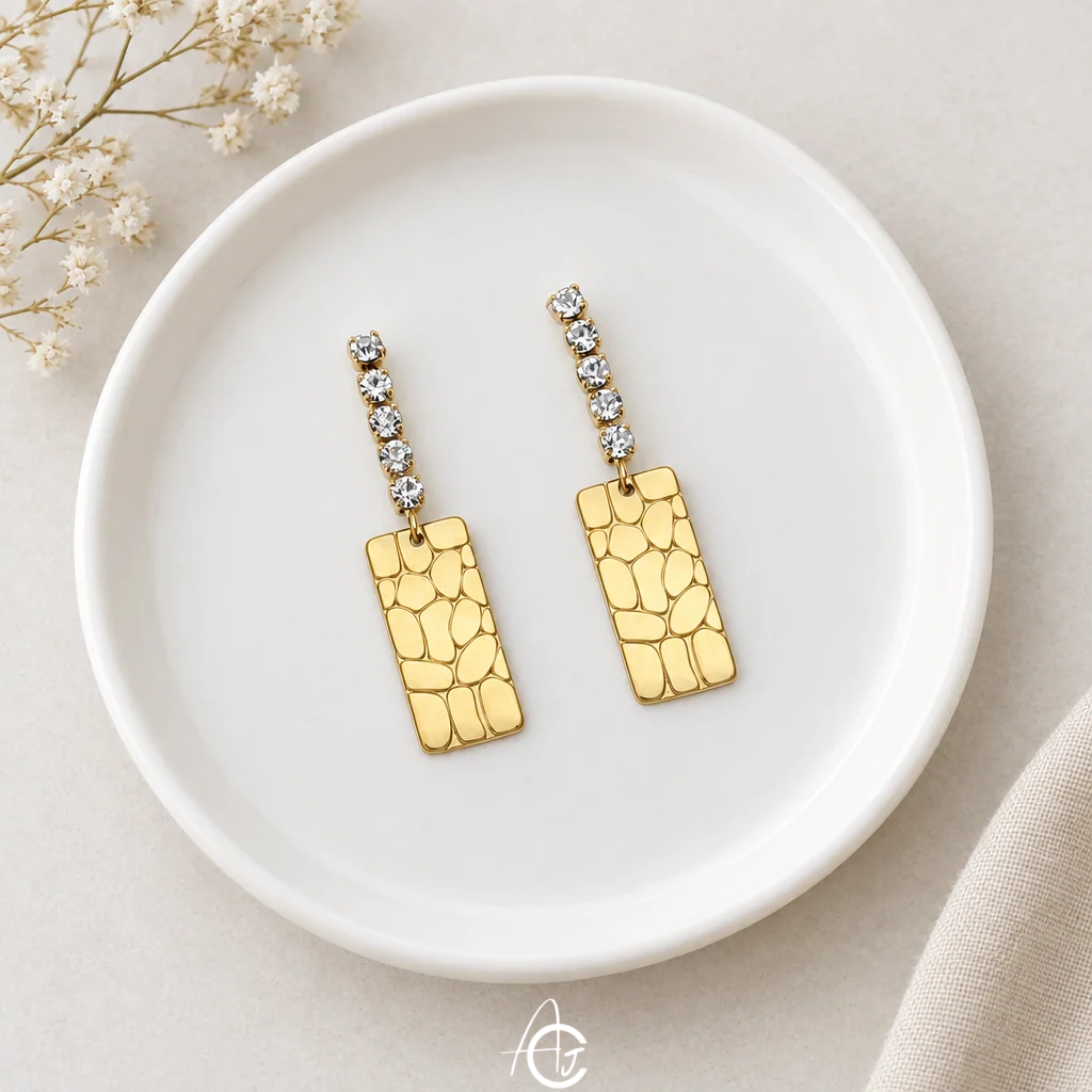 Diamond Drop Earrings