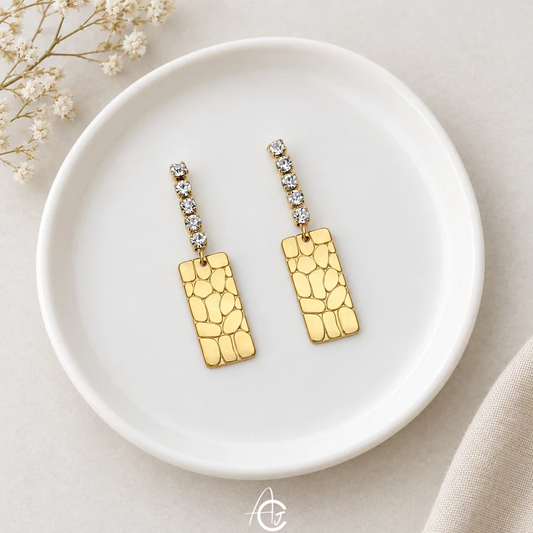 Diamond Drop Earrings