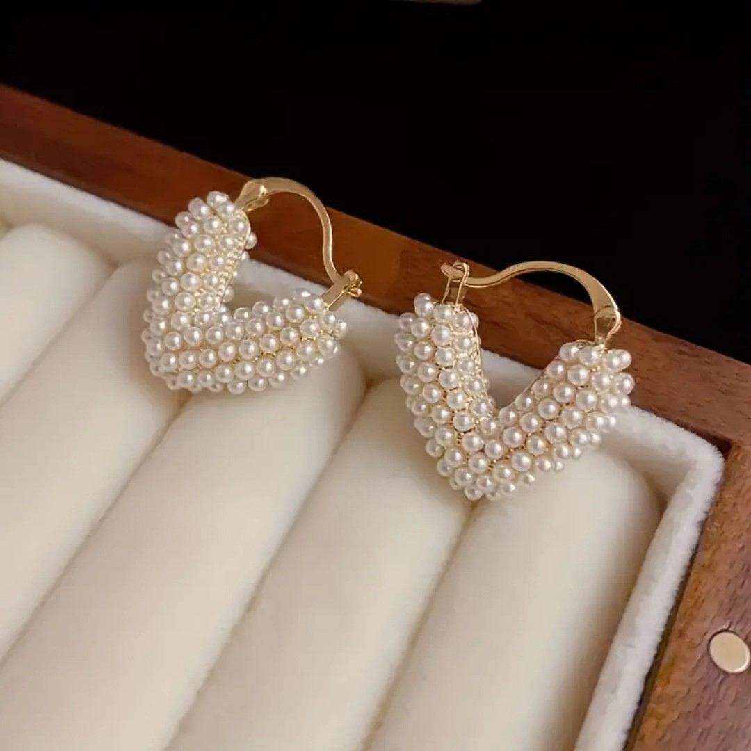 Bling Pearl Earrings