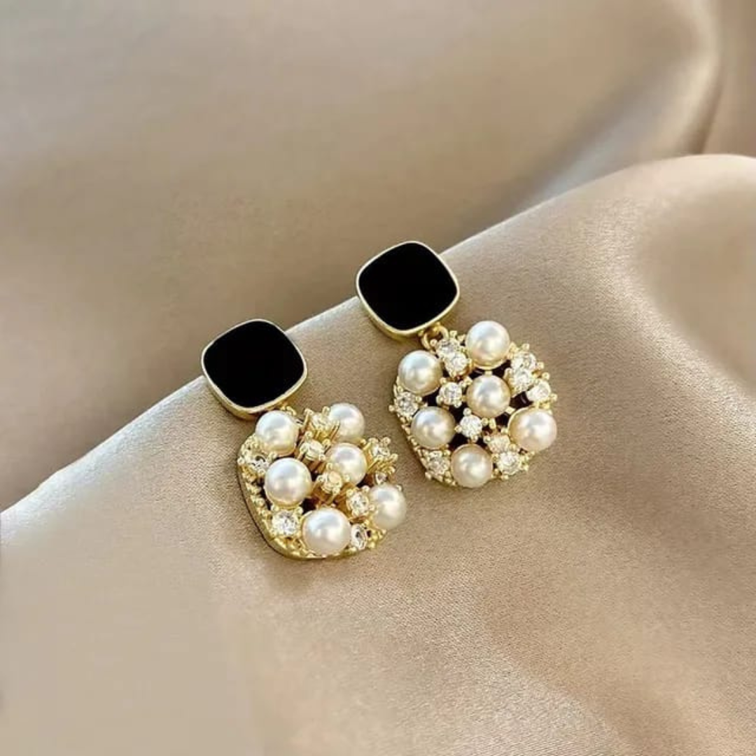 Pearl Bling Earrings