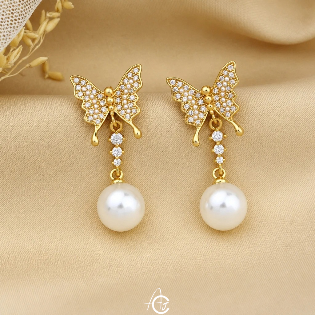 Butterfly Drop Earrings