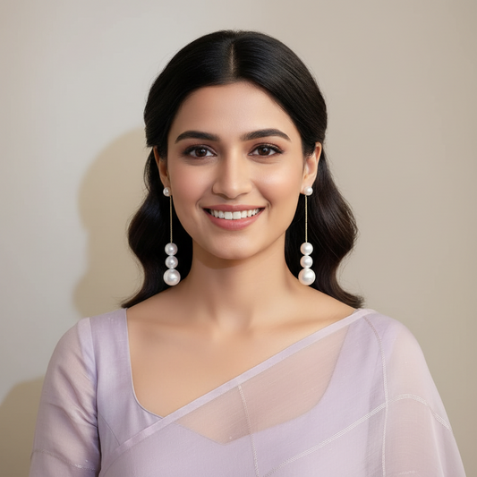 Pearl Chain Earrings