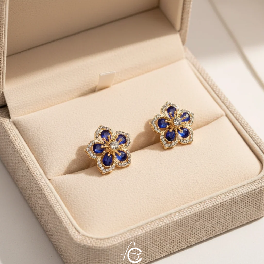 Flower Bling Earrings