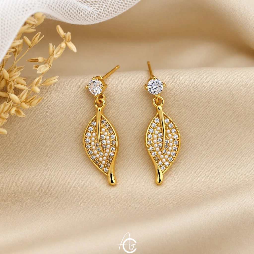 Leaf Drop Earrings