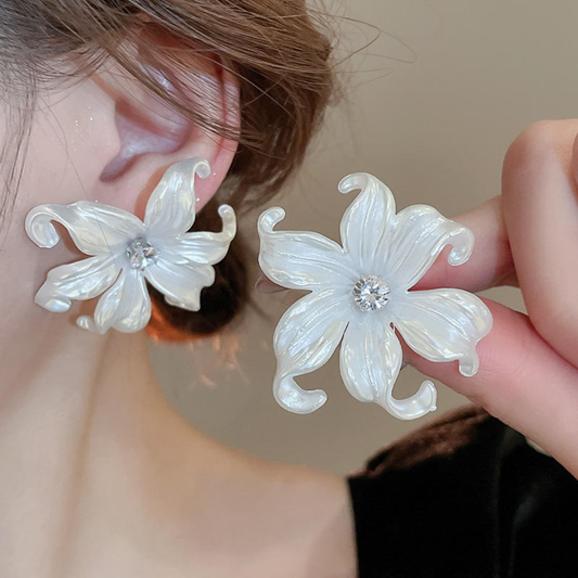 Flower Big Earrings