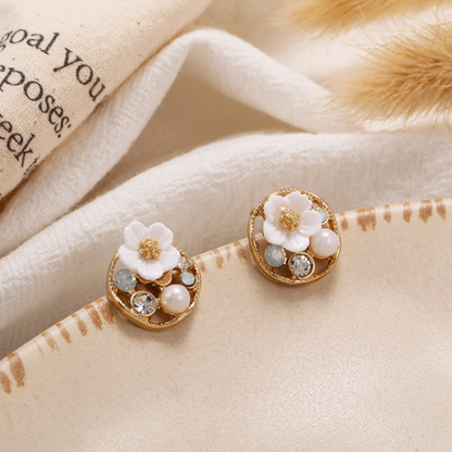 Bling Daisy Earrings