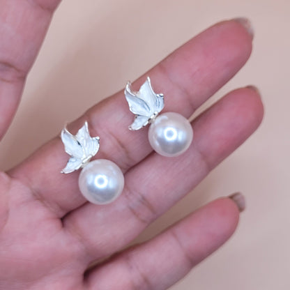 Butterfly Pearl Earrings