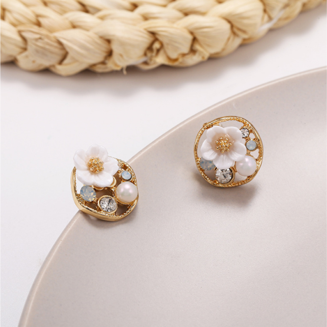 Bling Daisy Earrings