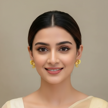 Flower Yellow Earrings