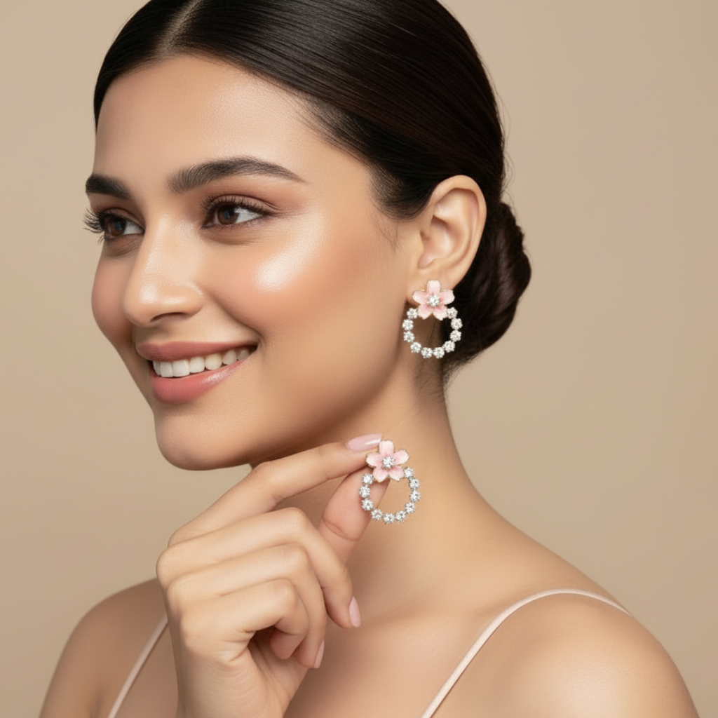 Bling Daisy Earrings