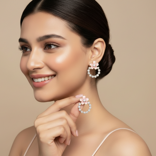 Bling Daisy Earrings