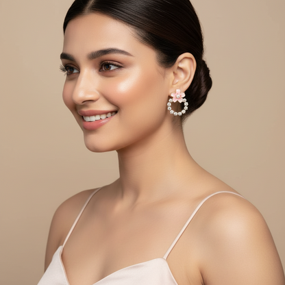 Bling Daisy Earrings