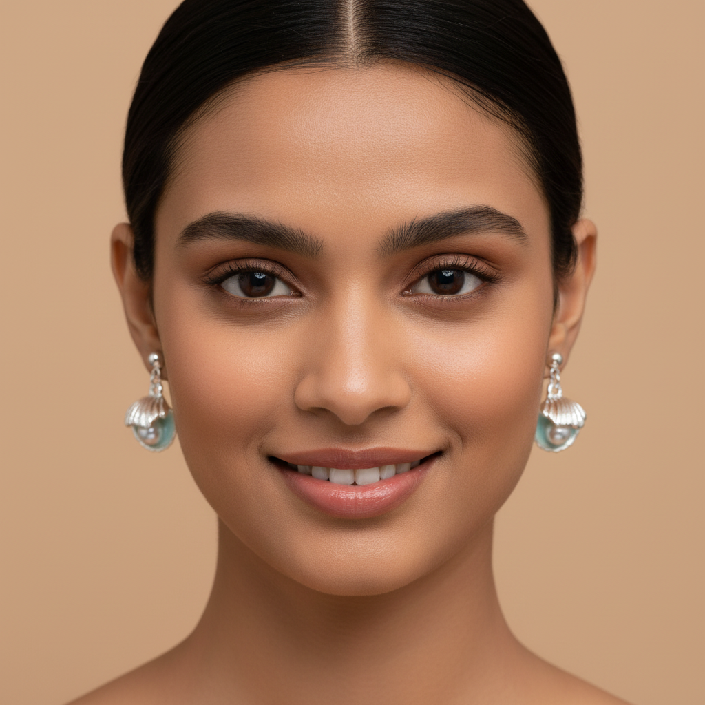 Pearl And Shell Earrings