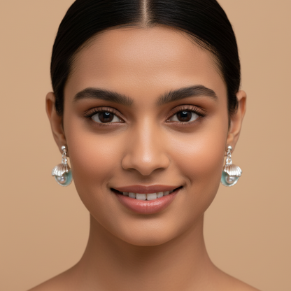 Pearl And Shell Earrings