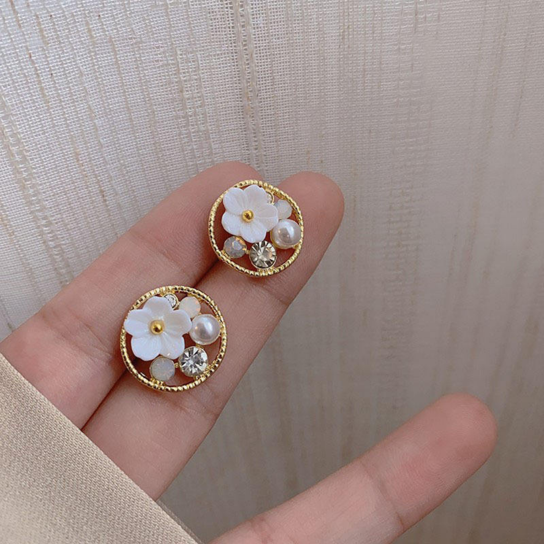 Bling Daisy Earrings