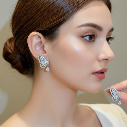 Butterfly Drop Earrings
