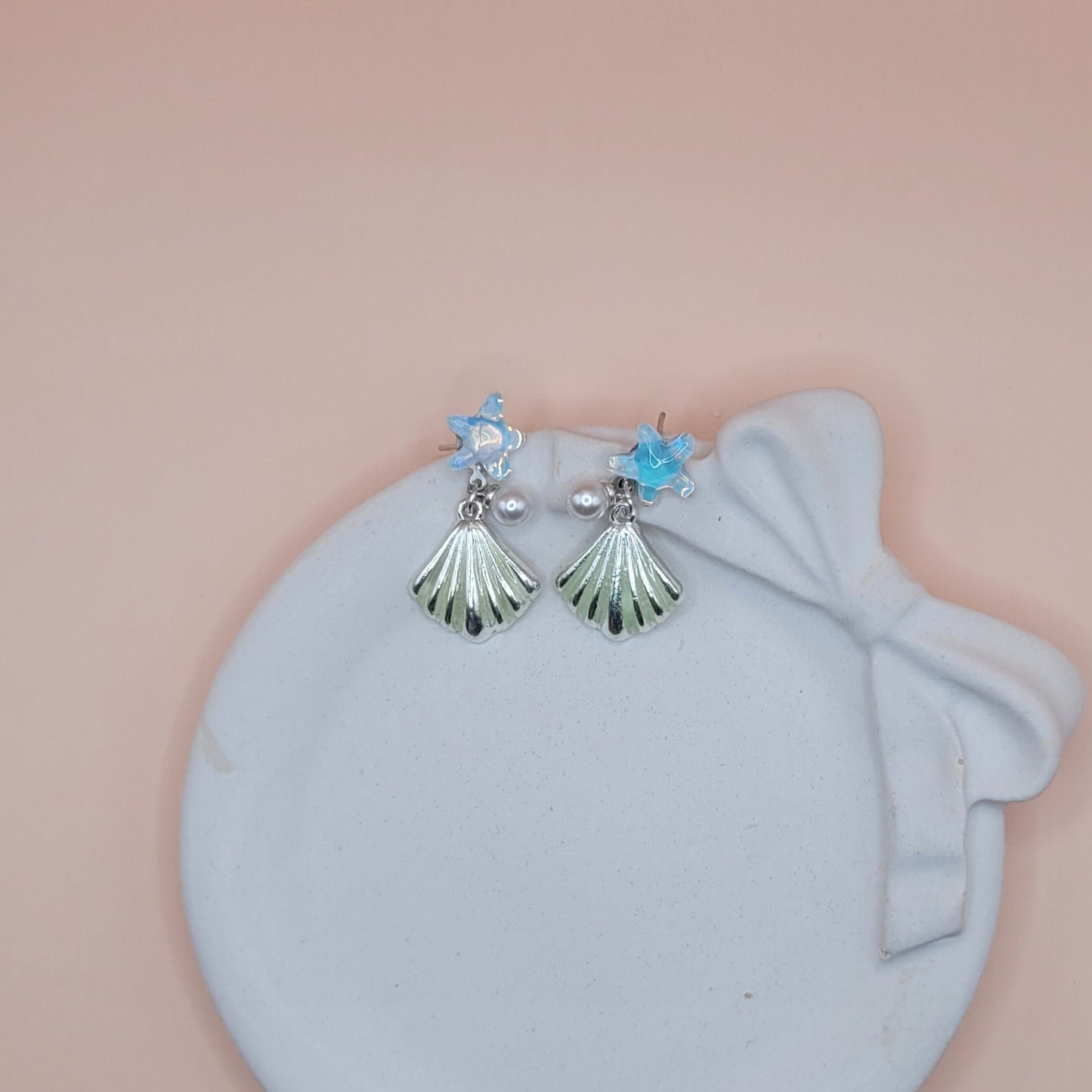 Pearl And Shell Earrings