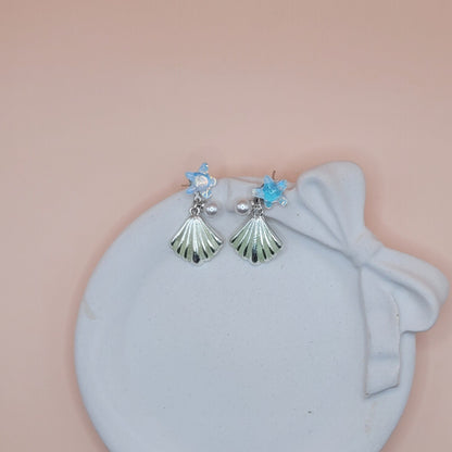 Pearl And Shell Earrings