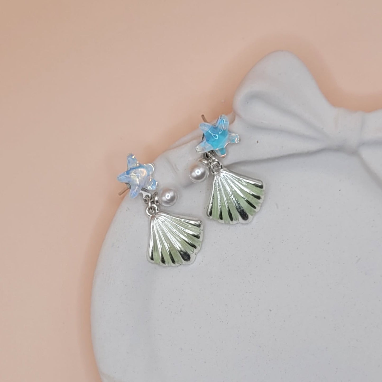 Pearl And Shell Earrings