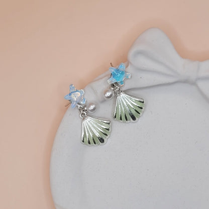 Pearl And Shell Earrings