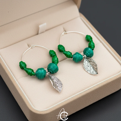 Statement Earrings, Handpainted : Handmade