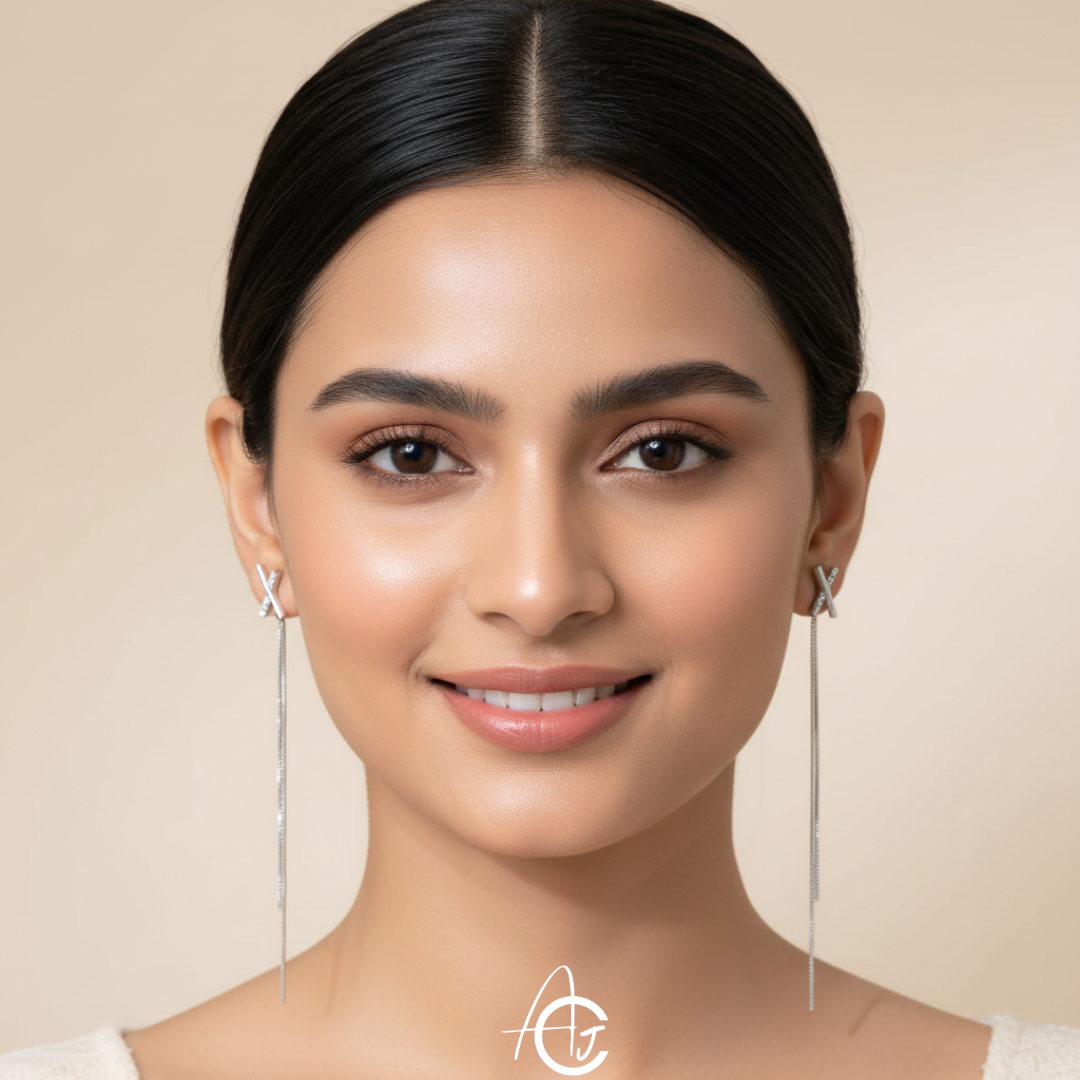 Cross Long Chain Earrings