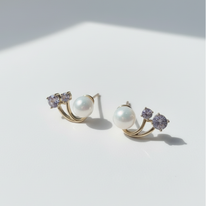 Bling Pearl Earrings