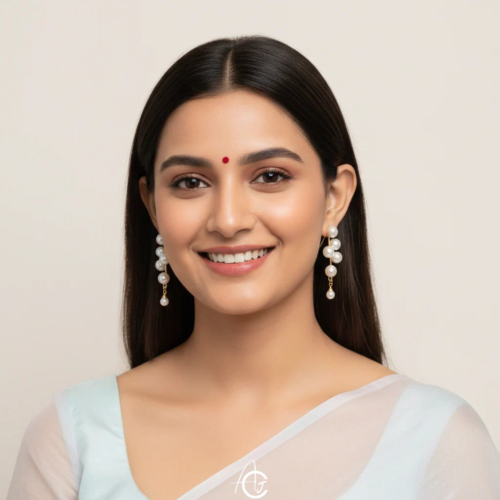 Pearls Statement Earrings