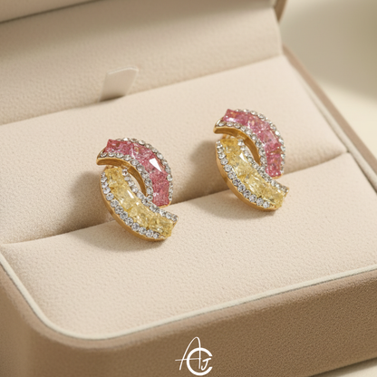Whirl Stud Jazzy Earrings
