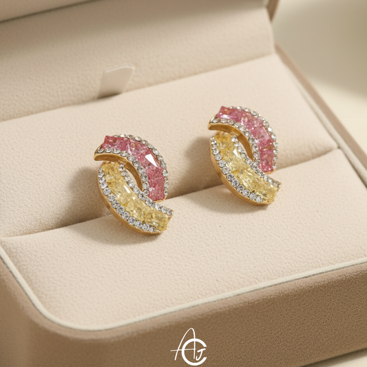 Whirl Stud Jazzy Earrings