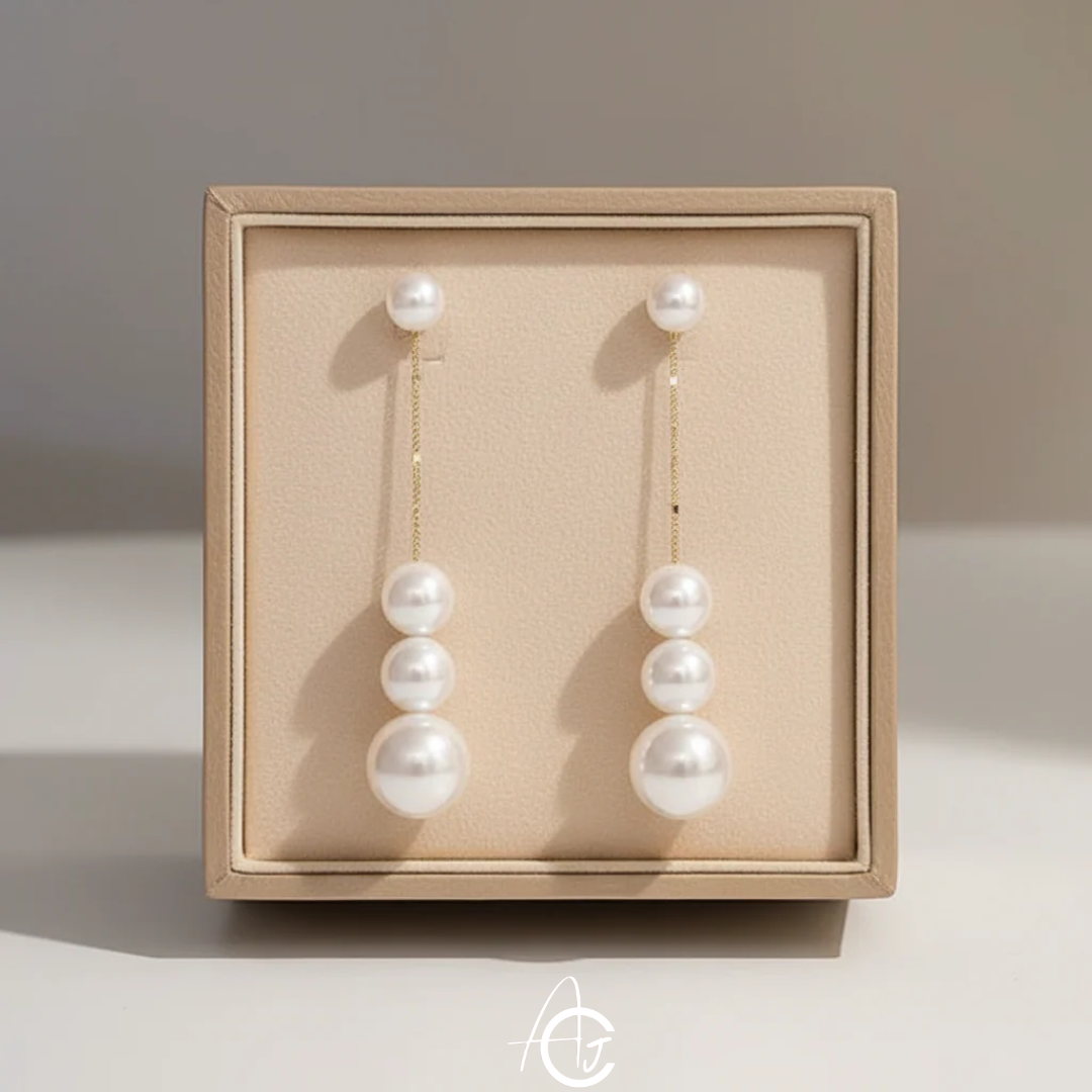 Pearl Chain Earrings