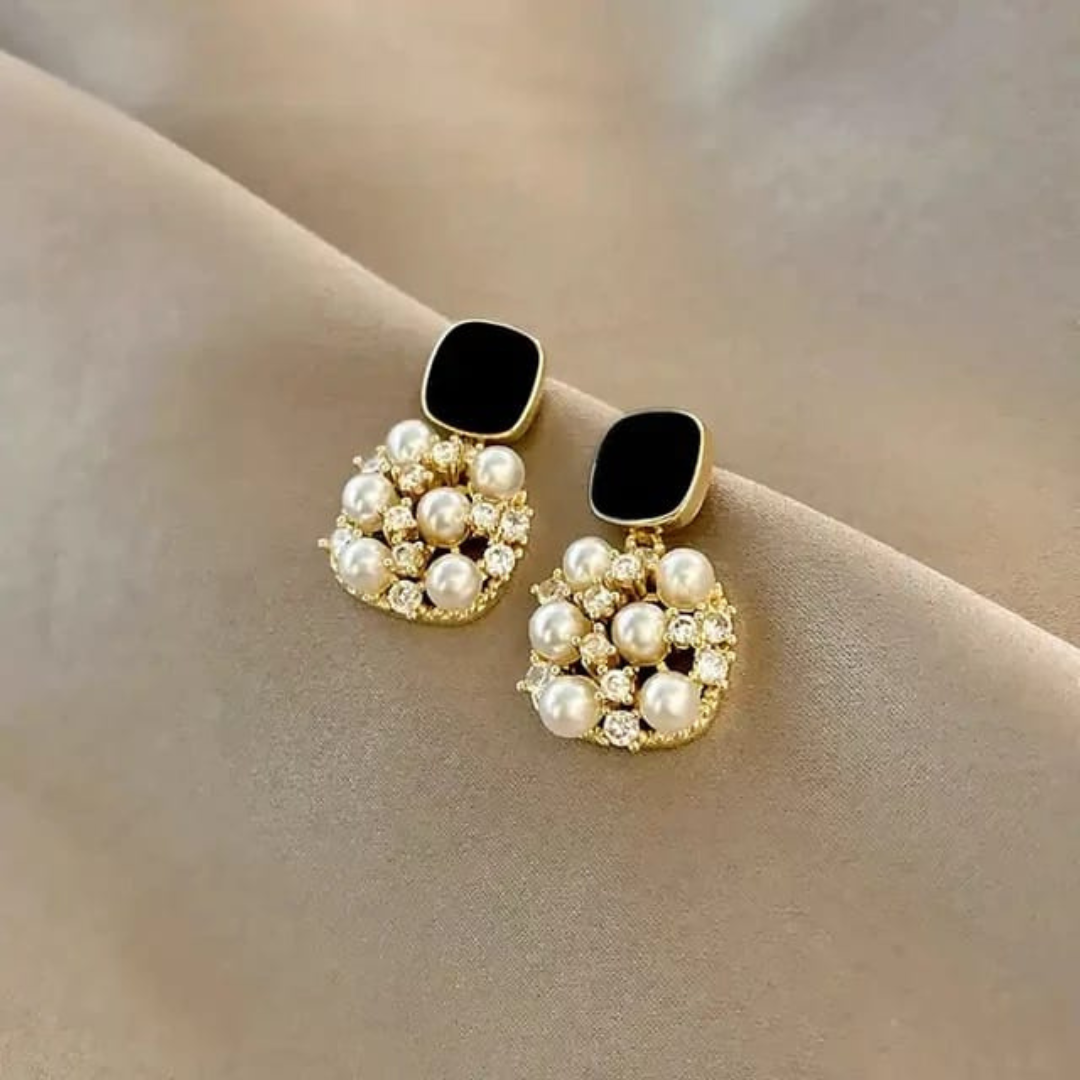 Pearl Bling Earrings