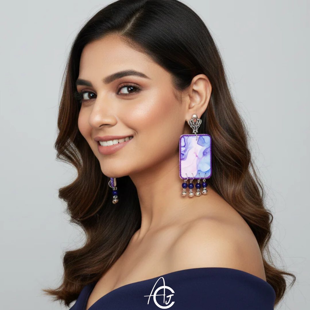 Fluid Earrings : Handmade