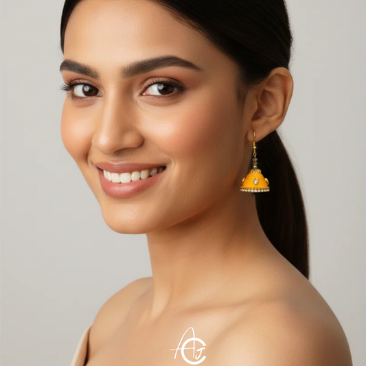 Statement  Jhumka : Handmade