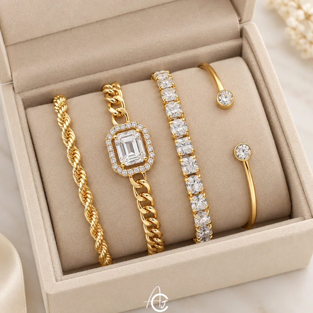 Golden Layered Bracelet