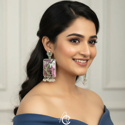 Fluid Earrings : Handmade