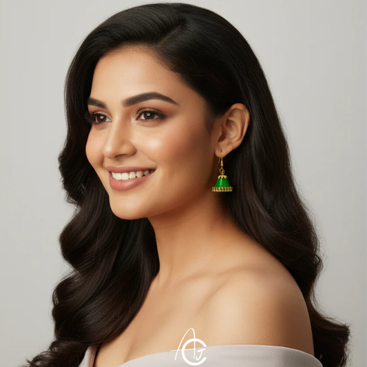Statement Jhumka Earrings : Handmade