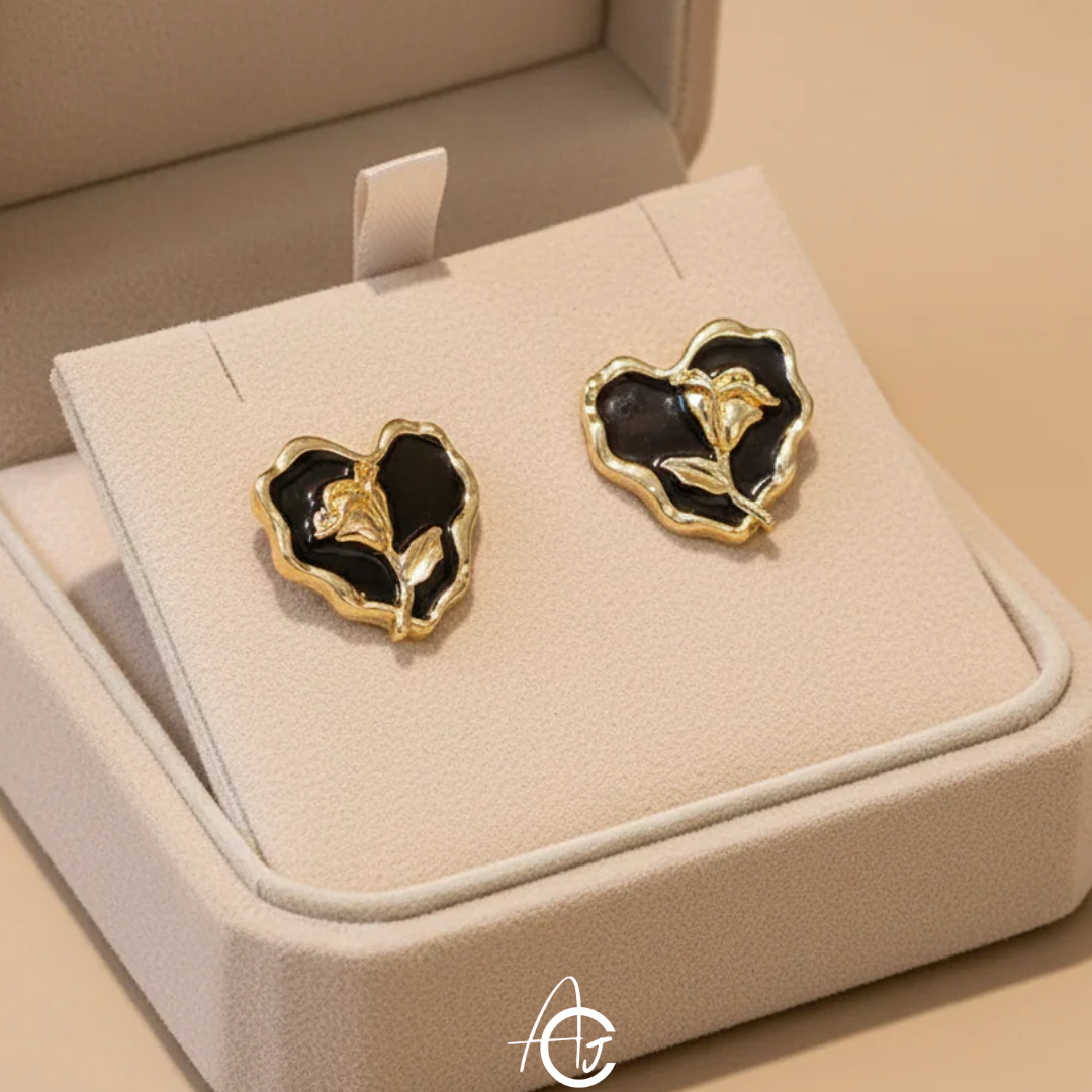 Floral Hearty Earrings