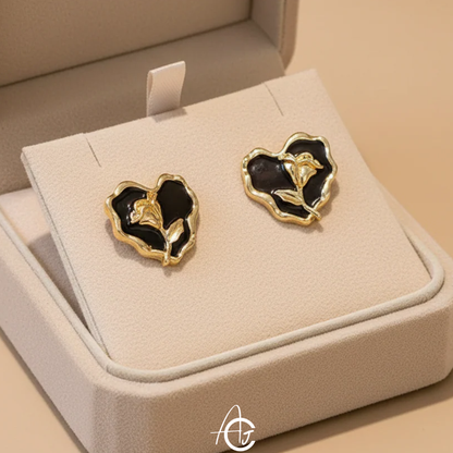 Floral Hearty Earrings