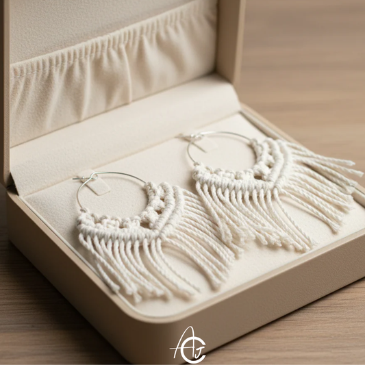 Macrame Earrings : handmade