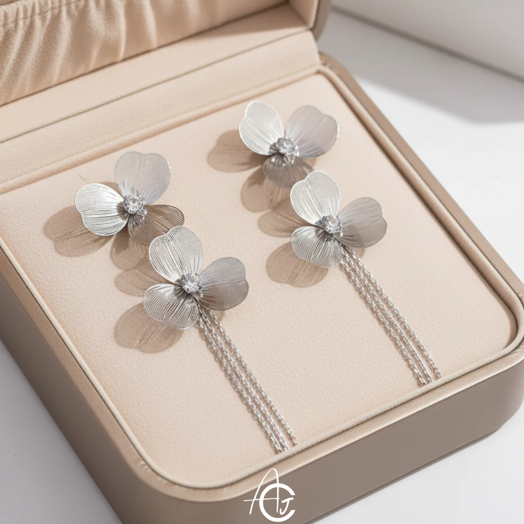 Daisy Long Chain Earrings