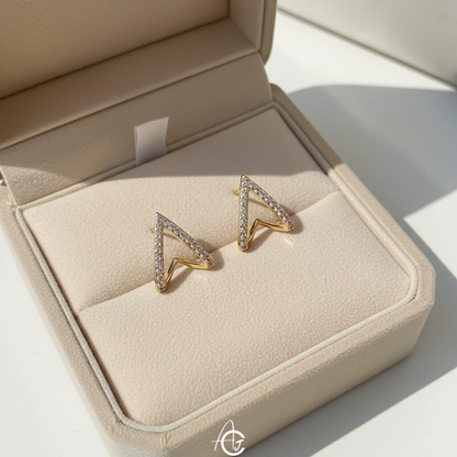 Triangle Bling Earrings
