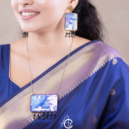 Fluid Necklace set : Handmade