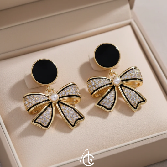 Bling Bow Earrings