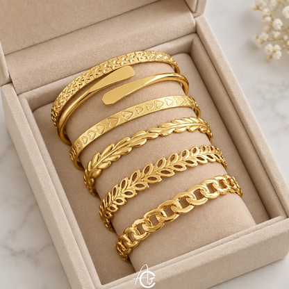 Golden Layered Bracelet