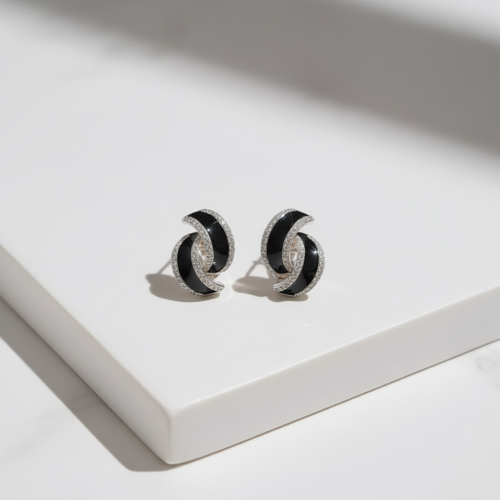 Whirl Stud Jazzy Earrings